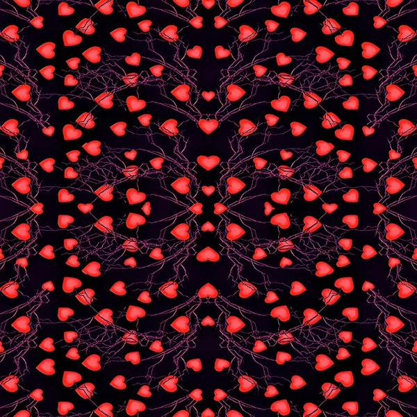 Hjärtan motiv moderna sömlösa mönster — Stockfoto