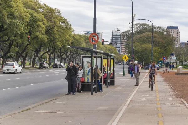 Przystanek autobusowy w Argentino w Buenos Aires — Zdjęcie stockowe