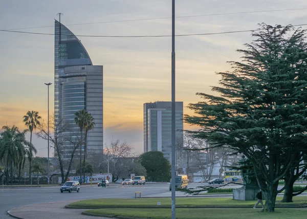 Montevideo Place de l'Indépendance Vue Aérienne — Photo