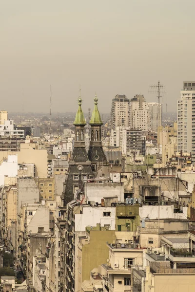 Letecký pohled na Buenos Aires z panoramatického pohledu — Stock fotografie