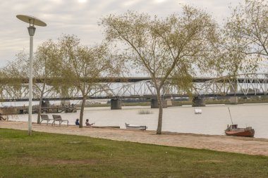 Boardwalk Santa Lucia River Montevideo Uruguay