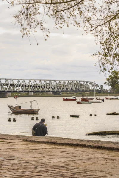 Promenade à Santa Lucia River à Montevideo Uruguay — Photo