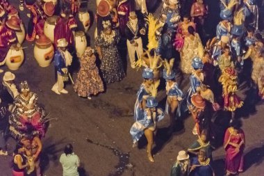 Inagural geçit töreni karnaval Montevideo Uruguay