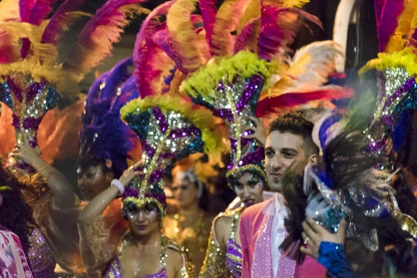 Grupo de Disfraces en Desfile de Carnaval de Uruguay —  Fotos de Stock