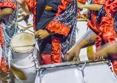 Inagural geçit töreni karnaval Montevideo Uruguay