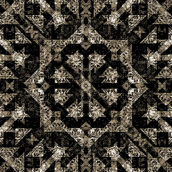 Ornate Check Seamless Pattern — Stock Photo, Image