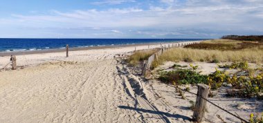 Duxbury plajı, ABD 'nin Massachusetts kentindeki Duxbury şehrinde bulunan beyaz kum plajı boyunca uzanır.