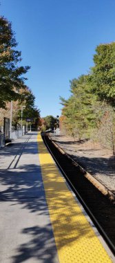 Massachusetts, ABD 'deki Middleboro / Lakeville banliyö tren istasyonu
