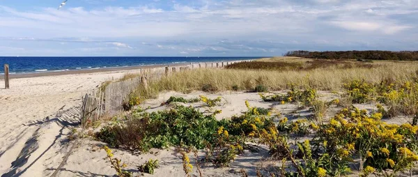 Duxbury Plajı Abd Nin Massachusetts Kentindeki Duxbury Şehrinde Bulunan Beyaz — Stok fotoğraf