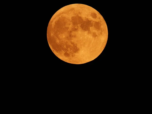 2020 July Hunter Moon Dark Night Sky Lakeville Massachusetts Usa — Stock Photo, Image