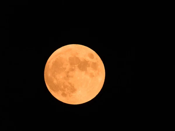 2020 July Hunter Moon Dark Night Sky Lakeville Massachusetts Usa — стоковое фото