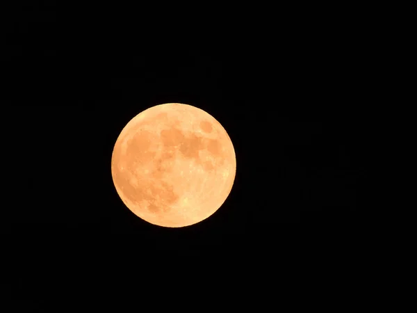 2020 July Hunter Moon Dark Night Sky Lakeville Massachusetts Usa — Stock Photo, Image