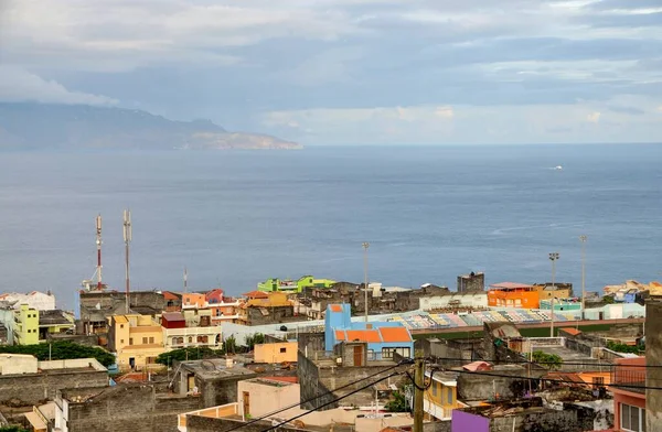 Homes Construction Fill Town Santa Filomena Capital Sao Filipe Fogo — Stock Photo, Image