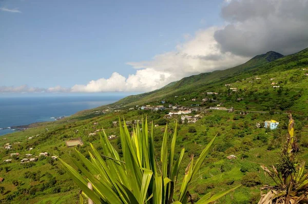 View Galinheiro Small Town Hillside Northern Island Fogo Cabo Verde — Stock Photo, Image