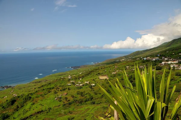 View Galinheiro Small Town Hillside Northern Island Fogo Cabo Verde — Stock Photo, Image