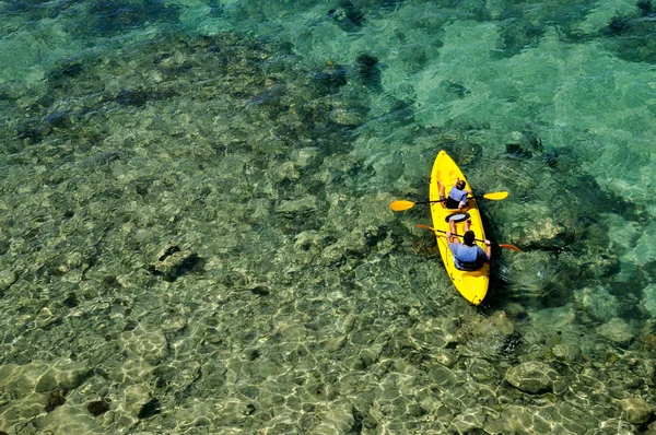 Caiaque em tandem no mar — Fotografia de Stock