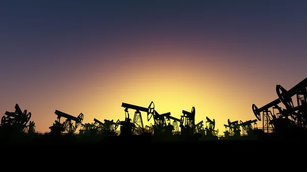 Ölförderfeld Stockfoto