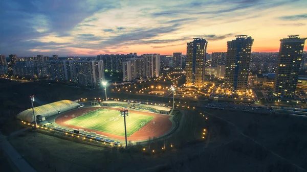 Strogino-Yantar-Stadion Stockbild