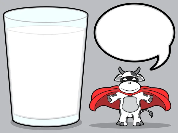 Super cow talk about milk Royalty Free Stock Illustrations