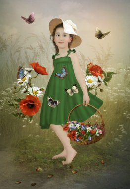 Poppies, küçük kız