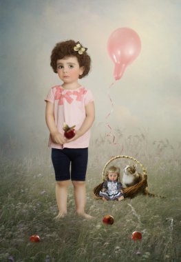 küçük kız ağlıyor