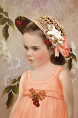 Hasır şapkalı kız