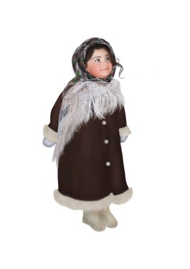 bir Fularlı küçük kız