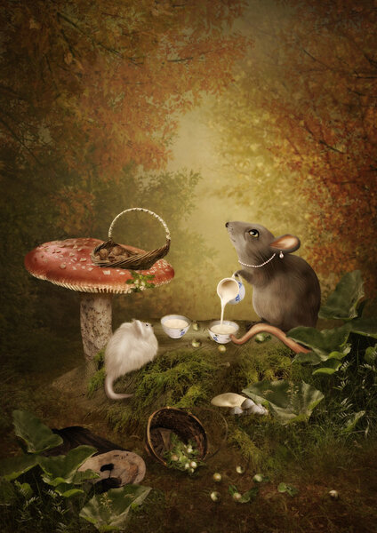 Rat regales white mouse