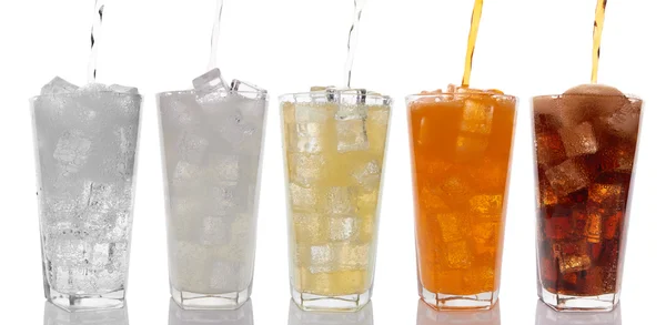 Sweet drinks   on white  background — Stock Photo, Image