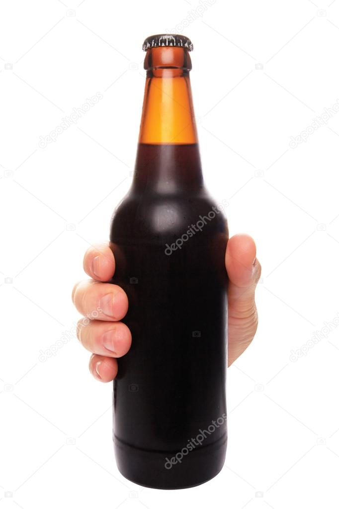 beer  on white  background