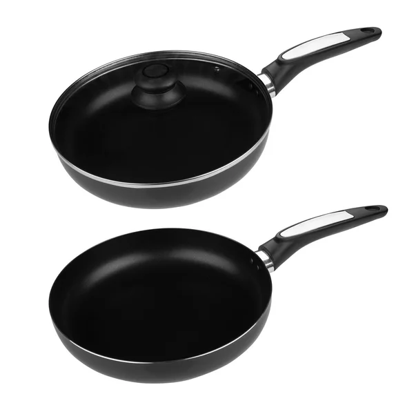 Fry pan  on  white  background — Stock Photo, Image