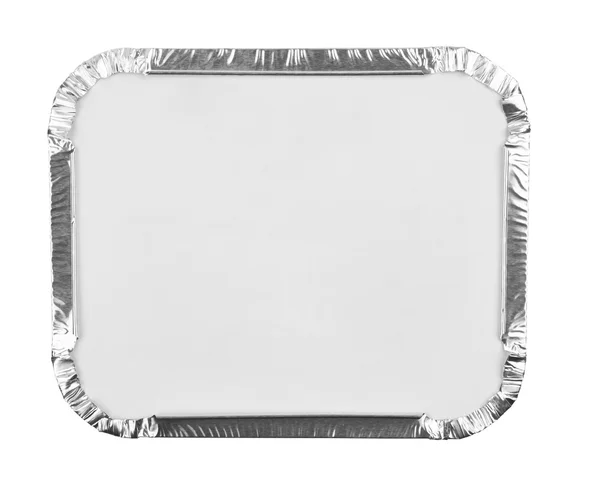 Foil trays  on white   background — Stock Photo, Image