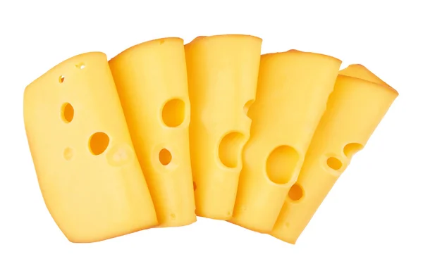 Τυρί σε λευκό φόντο — Φωτογραφία Αρχείου