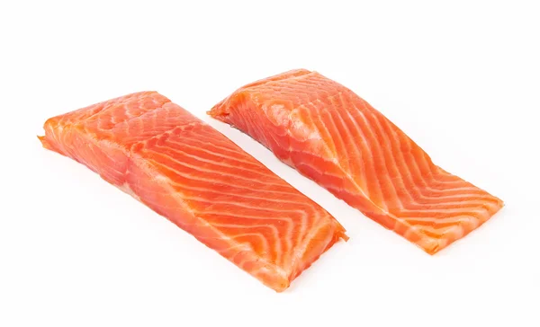 Salmon  on white   background — Stock Photo, Image