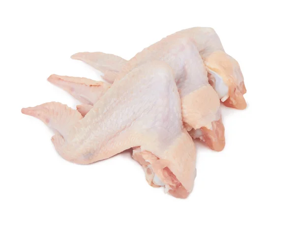 Ala de pollo en un blanco — Foto de Stock