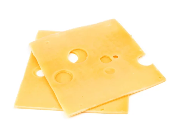 Käse auf einem weißen — Stockfoto