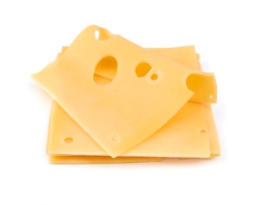 Beyaz arkaplanda peynir