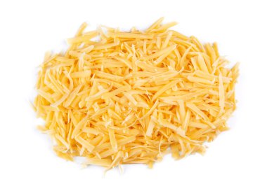 Beyaz arkaplanda peynir