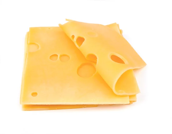白色背景的奶酪 — 图库照片