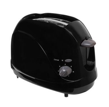 beyaz zemin üzerine ekmek kızartma makinesi