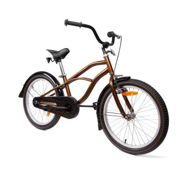 Beyaz arkaplanda bisiklet