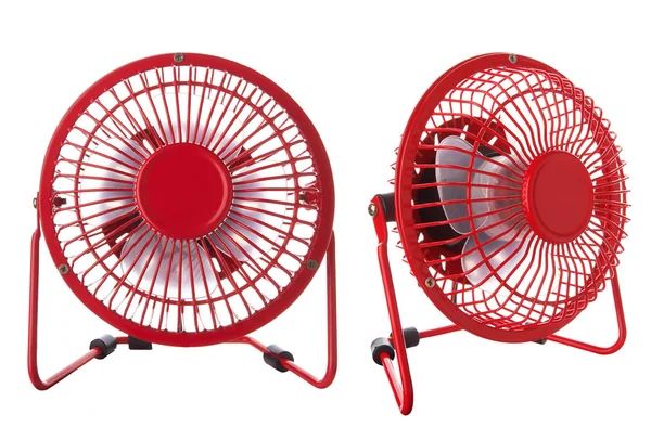 Elektromos piros ventilátor — Stock Fotó