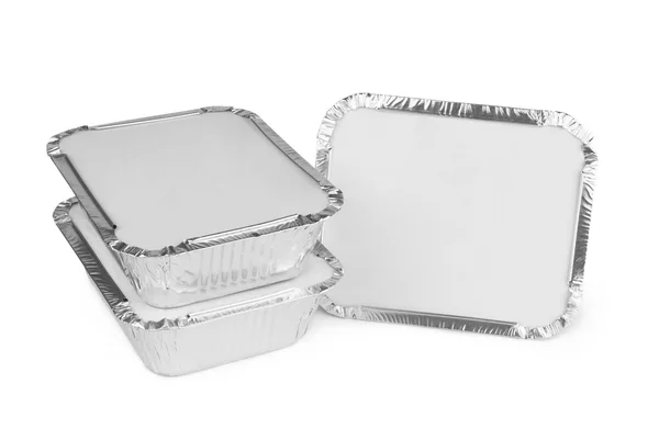 Bandejas de aluminio para alimentos — Foto de Stock