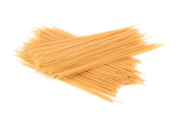 Rohe Spaghetti Isoliert Auf Weißem Hintergrund — Stockfoto