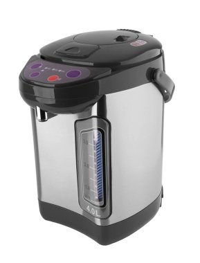 Elektrik termometresi beyaz arkaplanda izole edildi