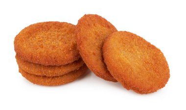 Beyaz arkaplanda izole edilmiş balık çubukları