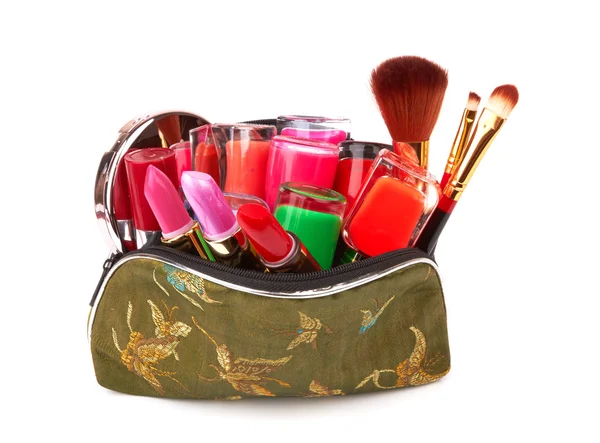 Bag with cosmetics — Stock Photo, Image