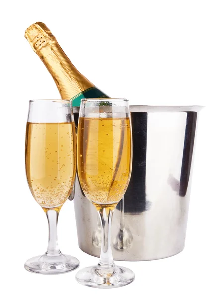 Láhev šampaňského — Stock fotografie