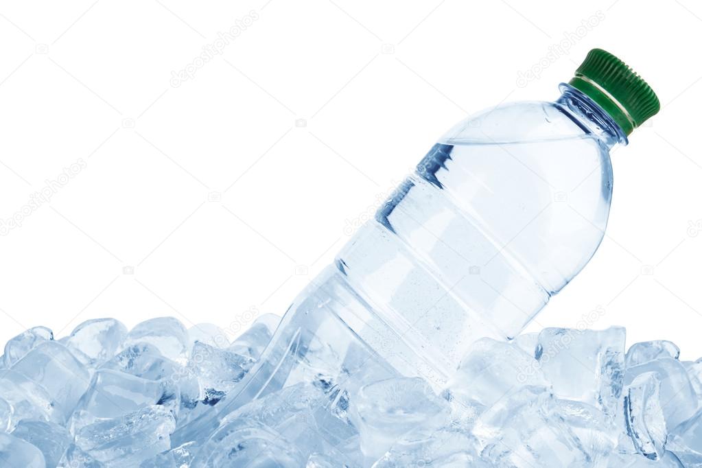 Ice Cold Water Bottle On White Background Stock Photo, Picture and