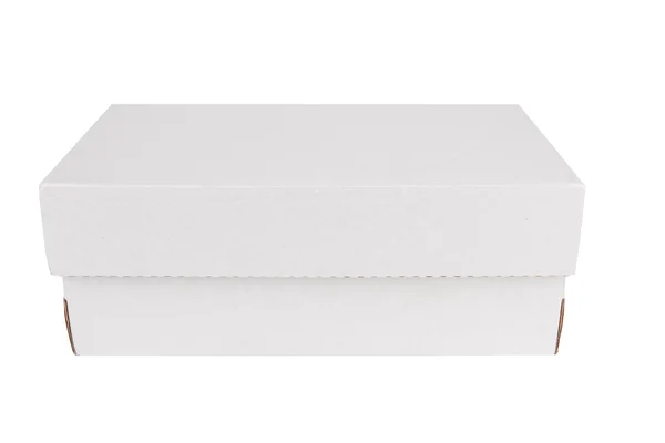 Caixa branca — Fotografia de Stock
